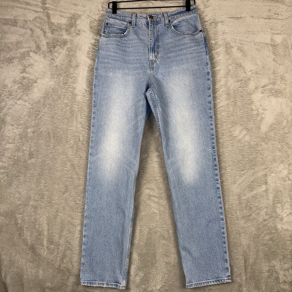 Levis Premium‎ Denim 70s High Rise Slim Straight Jeans Womens 28x30 Big E Denim